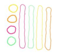 Vaguelly Mardi Gras Beads Necklaces and Bracelets Festival Party Accessories Lightweight for Women Carnival and Holiday Celebrations