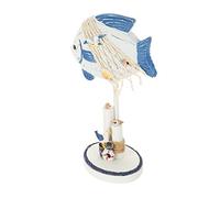 Vaguelly Mediterranean Style Tropical Fish Desktop Ornament Natural Artistic Animal Figurine Decor for Home Photo Props for Guests and Aquatic Enthusiasts