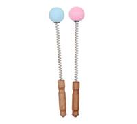 Vaguelly Meridians Massage Hammer TPR Comfortable Handheld Massager Random Color Multi-Function with 2 Pcs for for Massage and Keeping Healthy Body and Neck Relief