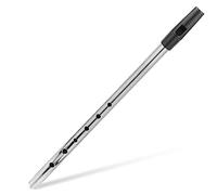 Vaguelly Metal C Key Flute for Boys and Girls and Beginners, Copper Material with Silver Finish, Easy to Carry Irish Whistle Musical Instrument Suitable for Experts and Learning
