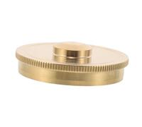 Vaguelly Metal French Horn Bottom Cap Replacement Durable Brass Instrument Repair Part Precision Engineered Piston Valve Lower Cap for Concerts Practice Teaching Use