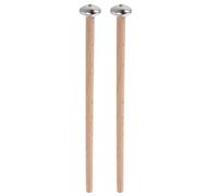 Vaguelly Metal Head Glockenspiel Mallets Wooden Handle Percussion Sticks for Chimes Woodblocks, Compact Design for Personal Practice Live Performances