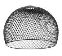 Vaguelly Metal Lampshade Pendant Light Shade Hollow Geometric Mesh Design Large Matte Black Ceiling Lamp Shade for Home and Cafe Entrance Lighting 250X180Mm