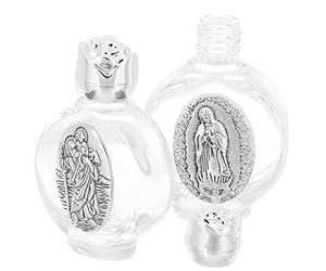 Vaguelly Metal Water Bottle Holy Orthodox Lid Large Capacity Refillable Baptism Wedding Present