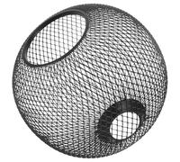 Vaguelly Metal Wire Lampshade Hollow Globe 7.09X7.09X6.50 Inch Retro Style Iron Cage for Ceiling Light in Restaurant