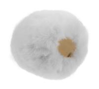 Vaguelly Microphone Windscreen Furry Cover White Soft Mic Pop Filter Noise Reduction Shield Suitable for Indoor and Outdoor Use