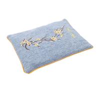 Vaguelly Microwavable Hot Compress for Neck Shoulder Back Menstrual Relief Sea Salt Heating Pad Multi-Layer Heat Diffusion Reusable Cotton Linen Blue
