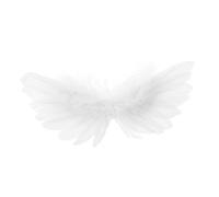 Vaguelly Mini Bjd Doll Angel Wings Accessories Lightweight Feathered Decoration for Christmas Cosplay and Halloween Costumes Easy to Attach with Fine Craftsmanship