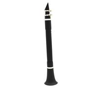 Vaguelly Mini Clarinet Pocket Clarinet Keyless Wind Instrument for Beginners Black Portable Design for Adults Practice and Performance