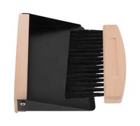 Vaguelly Mini Dustpan and Cleaning Brush Set for Tabletop and Countertop, Flexible Wooden Handle with Nylon Bristles, Easy to Sweep Debris and Dust, Compact and Sturdy for Home Cleaning
