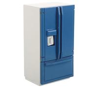 Vaguelly Mini Fridge Toy: 1/12 Dollhouse Miniature Double-Door Refrigerator Model - Kitchen Wooden Mini Fridge Model For Role-Playing