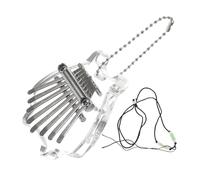 Vaguelly Mini Kalimba Thumb Piano Finger Piano Portable Musical Instrument for Beginner Crystal Design Easy to Play African Style Key String Keyboard