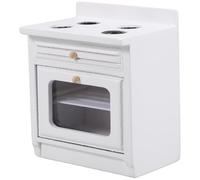Vaguelly Mini Kitchen Model 1:12 Scale White Stove for Dollhouse Realistic Kitchen Scene for Kids Learning and Decoration