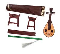 Vaguelly Mini Musical Instrument Micro Landscape Props Miniature Antique Instrument Decor Miniature Decoration