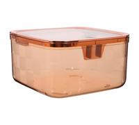 Vaguelly Mini Trash Can with Lid: Desktop Push Top Waste Bin Plastic Garbage Can for Office Vanity Tabletop Home Workspace Organization Supplies