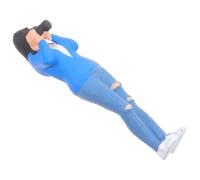 Vaguelly Miniature Colored Woman Figurines for Dollhouse and Sand Table Scene Decoration Realistic Standing Model People Figures with Vivid Fade-resistant Photography and