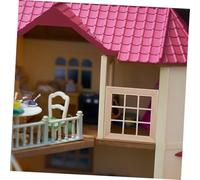 Vaguelly Miniature Dollhouse Window Frame DIY Assembly Plain Design for Bedroom Decoration Versatile Furniture Accessory Compatible with Rustic and Modern Doll Houses