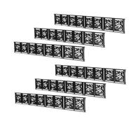 Vaguelly Miniature Garden Fence Set 6pcs Decorative Mini Fence for Dollhouse and Fairy Garden 1:50 Scale Flexible Design for Landscaping and Outdoor Decor