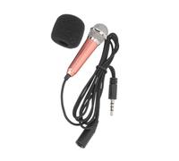Vaguelly Miniature Portable Microphone for Phone Karaoke with Sturdy Material Compatible with Smartphones Tablets and Computers Easy Plug Recording Mic for Ktv and Video Creation