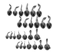 Vaguelly Miniature Tadpole Ornament Set 26pcs, Resin Small Animal Figurines for Moss Garden Decorations, Micro Landscape Crafts for Diy Fairy Gardens and Patio Displays