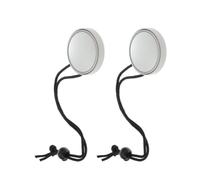 Vaguelly Mirror Plastic Strap Rearview Diving 2pcs and Adjustable Side Hanging Rope, White Glass Material, Convenient Carry for Safety Equipment Boat and Cave