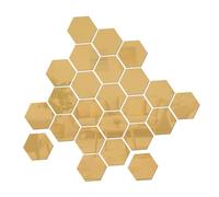 Vaguelly Mirror Wall Mirrors Acrylic Hexagon 36pcs Wall Stickers Self Adhesive with No Worries About Breaking Stylish Modern for Living Room and Bedroom