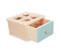 Vaguelly Montessori Wooden Color Shape Sorting Box for Safe Educational Puzzle with Smooth Edges Fine Motor Skill Development Memory Matching Game for Boys