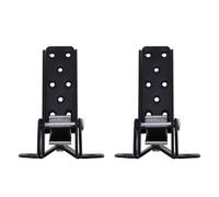 Vaguelly Motorcycle Clamp-on Footpeg Foldable Footrest for Bike and Motorcycle, Adjustable Width 25-30mm Iron Decorative Front or Rear Mounting Accessory for Riding