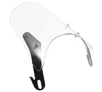 Vaguelly Motorcycle Modified Windshield Universal Windscreen PC and Metal Vintage Stylish Front Screen Reducing Wind Resistance Minimizing Wind Impact for Motorbike Riding