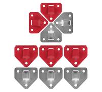 Vaguelly Mounting Hooks 12Pcs Triangular Iron Brackets for Chemical Extinguishers, Coated for Home and Workplace Safety