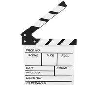 Vaguelly Movie Directors Clapboard Wooden Film Scene Board for Photography Video Cuts Creative Play Compact Model for Boys and Girls Filmmaking Enthusiasts Promotes Imagination Cinema
