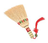 Vaguelly Multi-functional Corn Broom with Ergonomic Design for Cleaning Sofas and Bedrooms, Handmade Khaki Bed Broom for Indoor Dust Removing and Sweeping Brush