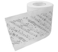 Vaguelly Music Notes Printed Toilet Paper Roll, Soft Decorative Bathroom Tissue, Creative Music Symbol Design, 1 Roll Tissue for Home and Party Use