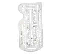 Vaguelly Music Staff Drawing Template Stencil Staff Drawing Ruler for Precise Manuscript Composition Lightweight Portable Music Notation Tool for Composers and Beginners