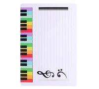 Vaguelly Music Staff Whiteboard Erasable Lightweight Five-Line Stave Board Smooth Surface Teaching Tool for Home and Classroom 11.18X8.27In