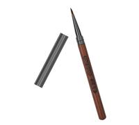 Vaguelly Nail Art Brush Set with Sandalwood Handle and Cap Fine Thin Nail Drawing Pens for Manicure Design and Embossing for Salon and Home Use