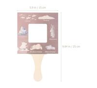 Vaguelly Nature Guide Finder Outdoor Exploration Tool Pine Wood Frame 0.5Cm Thick Large Size Educational Nature Identification for