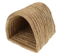 Vaguelly Nest Keep Semienclosed Breeding Design Space for Comfortable Straw Woven Laying House and Sleeping Easy to Clean Use Chicken Hamster Backyard and Farm