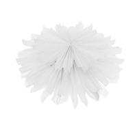 Vaguelly Nordic Minimalist Double Paper Flower Lampshade Ceiling Light Cover White Pendant Shade for Bedroom Living Easy Install