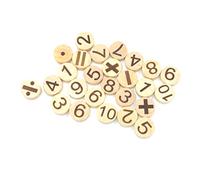 Vaguelly NumbersWood Slices 78pcs Kids Arts and Crafts Wood Table Scatter Alphabet Slices Craft for Kids Unfinished Wood Numbers Crafts for Kids Crafts Letter Wooden