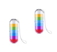 Vaguelly Organizer to Storage Pill 2 Sets Mini Sealed Weekly Organizers with Compartments Dispense for Daily Management Medicines Medicine
