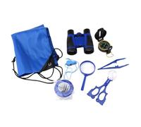 Vaguelly Outdoor Hiking Insects Observing Kit with Telescope and Magnifying Lens Lightweight and Easy to Carry for Wilderness Insect Observation Blue