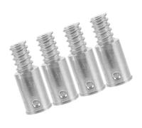 Vaguelly Paint Roller Extension Pole 4pcs American Type Stainless Steel Threaded Tip Connector for Broom and Brush Handles Suitable for Metal Telescopic Rods