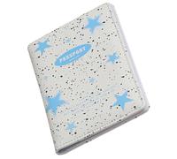 Vaguelly Passport Holder Card Holder Wallet Pu Blue Lightweight Protection for Id Cards Student Travel Document Case