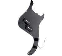 Vaguelly Pb Bass Loaded Pickguard 3-ply Black Plastic Prewired with Protective Film, 11 Screw Holes, Tortoise Shell Appearance, for Pb Bass Guitar Random Color