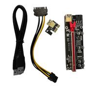 Vaguelly Pci-e to Riser Adapter Cable with Gold-plated Contacts Power Supply Connector Fixed Buckle Slot High-speed Extension for Graphics Card Installation and Signal Stability