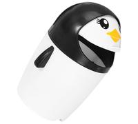 Vaguelly Penguin Trash Can Mini Garbage Bin for Office and Bathrooms, Lightweight Plastic Desktop Trash Container, Easy to Move and Compact Design for Home and Car Use