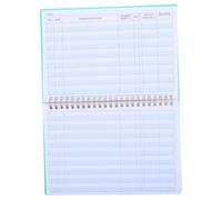 Vaguelly Personal Check Register for Accounting and Bank Use, Portable Green Checkbook Log Notebook with 60 Pages and Carefully Divided Sections for Business the Go