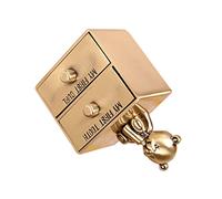 Vaguelly Personalised Metal Tooth Box Decorative Storage for First Tooth Safe Zinc Alloy Portable Boys and Girls Keepsake Box