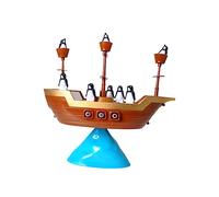 Vaguelly Pirate Ship Toys Penguin Balancing Game Educational Toys for Family Competition Game